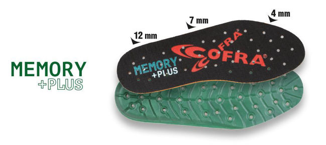 Πάτοι παπουτσιών μνήμης Cofra Memory Plus