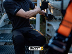 Μπλουζάκι T-Shirt Αντηλιακό (UPF 50+) Dassy Nexus anthracite grey/black