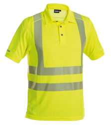Μπλουζάκι Polo Αντηλιακό (UPF 50+) Ανακλαστικό Dassy Brandon κίτρινο