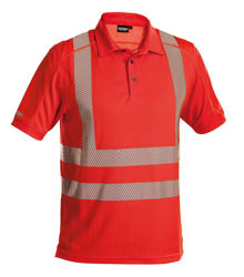 Μπλουζάκι Polo Αντηλιακό (UPF 50+) Ανακλαστικό Dassy Brandon κόκκινο