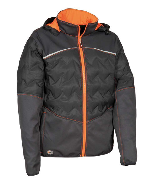Μπουφάν Φουσκωτό Cofra Poligus anthracite/orange