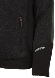 Ζακέτα Ψύχους με γούνα Bennon Nortos grey/black