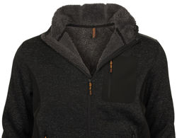 Ζακέτα Ψύχους με γούνα Bennon Nortos grey/black