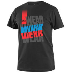 T-Shirt Ανδρικό Ελαστικό CXS Workwear black-blue-red	