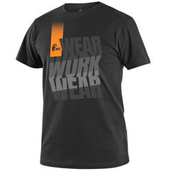 T-Shirt Ανδρικό Ελαστικό CXS Workwear black-orange