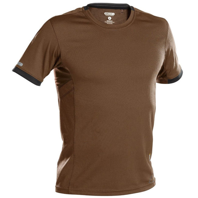 Μπλουζάκι T-Shirt Αντηλιακό (UPF 50+) Dassy clay brown/anthracite grey	