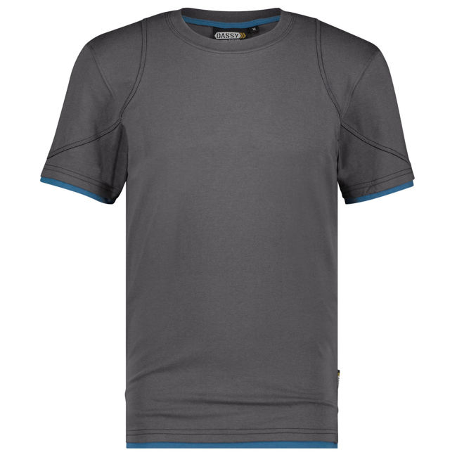 Μπλουζάκι T-Shirt Dassy Kinetic anthracite grey/azure blue