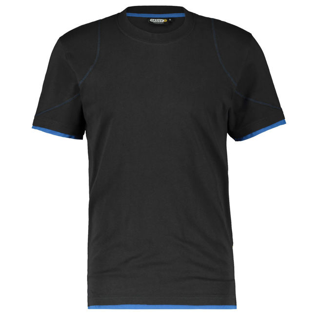 Μπλουζάκι T-Shirt Dassy Kinetic black/azure blue	