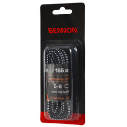 Κορδόνια παπουτσιών Bennon black-grey 155εκ.