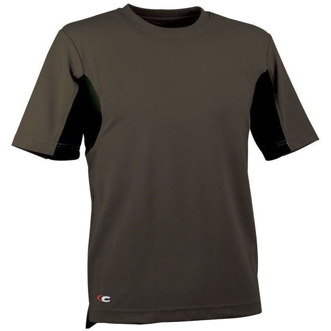 Μπλουζάκι CoolDRY Cofra Caribbean clay brown/black	