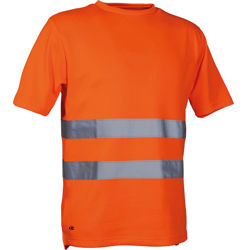 Μπλουζάκι Εργασίας  Ανακλαστικό Cofra View orange