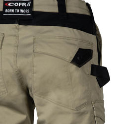 Παντελόνι Εργασίας Super Stretch Cofra Jember khaki/black	