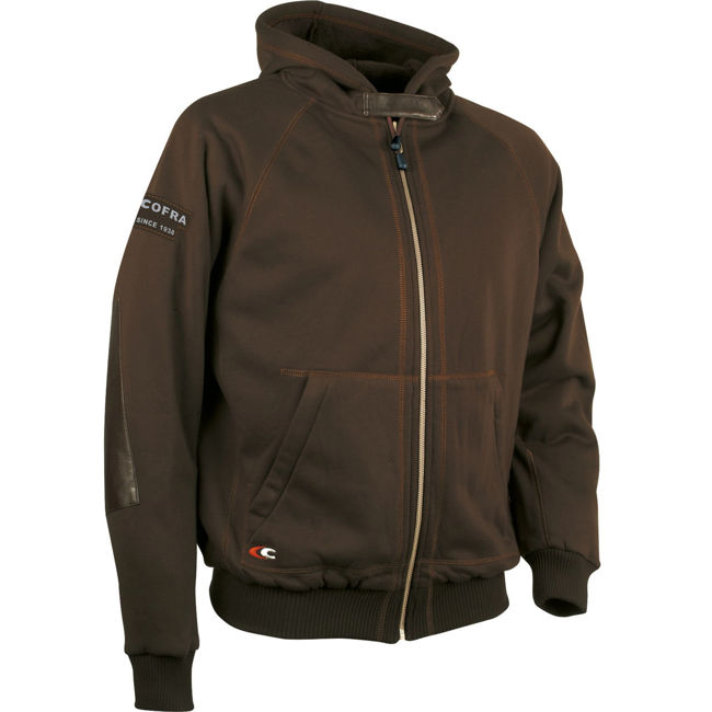 Ζακέτα Ψύχους με γούνα Cofra Amsterdam brown	