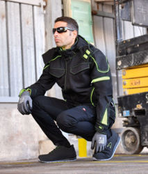 Softshell Jacket Cofra Tecka black/lime