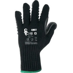 Αντικραδασμικά Γάντια Εργασίας CXS Amet black/grey