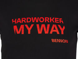 Μπλουζάκι T-shirt Bennon Hardworker black/red