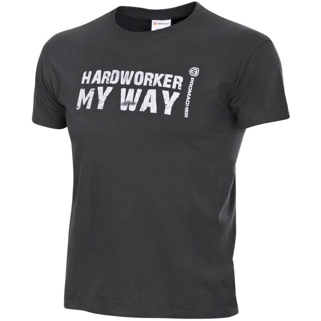 Μπλουζάκι T-shirt Bennon Hardworker grey/white