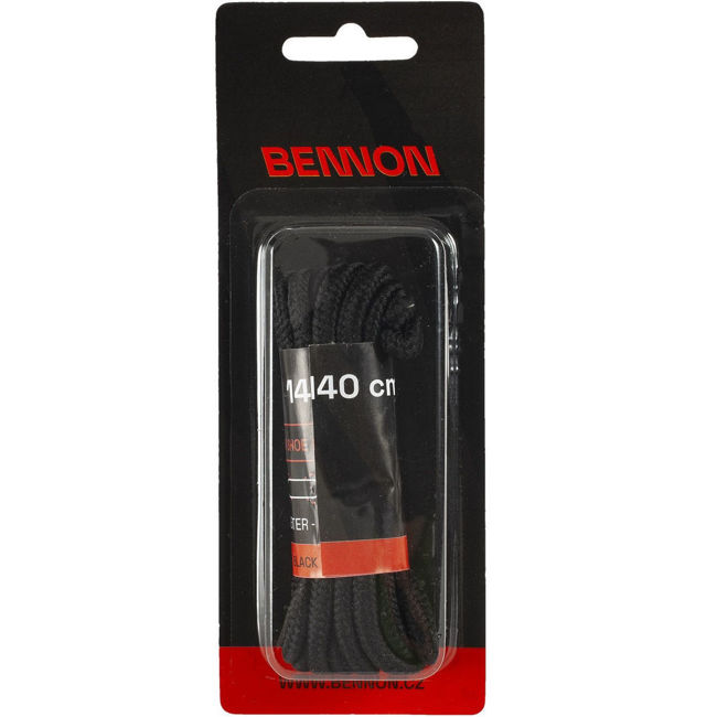 Κορδόνια παπουτσιών Bennon black 140εκ.