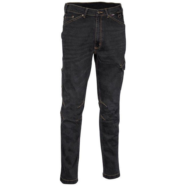 Jean Ελαστικό Παντελόνι Εργασίας Cofra Paradas black