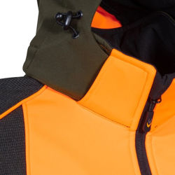 Κυνηγετικό Ελαστικό Softshell Jacket Cofra Seewald clay brown/black/orange