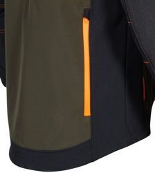 Κυνηγετικό Ελαστικό Softshell Jacket Cofra Seewald clay brown/black/orange