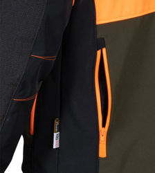 Κυνηγετικό Ελαστικό Softshell Jacket Cofra Seewald clay brown/black/orange