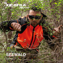 Κυνηγετικό Ελαστικό Softshell Jacket Cofra Seewald clay brown/black/orange