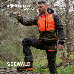 Κυνηγετικό Ελαστικό Softshell Jacket Cofra Seewald clay brown/black/orange