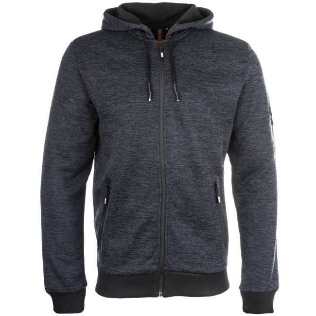 Ζακέτα ελευθέρου χρόνου με κουκούλα Bennon Olympos blue/grey