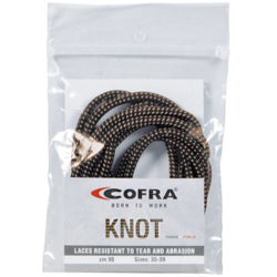 Κορδόνια παπουτσιών Cofra black-brown 130εκ.