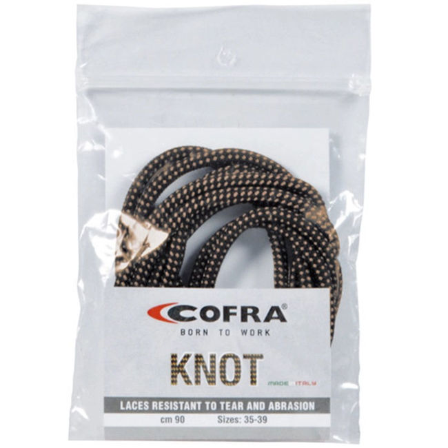 Κορδόνια παπουτσιών Cofra black-brown 130εκ.