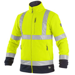 Ζακέτα Εργασίας fleece high vis CXS Preston yellow-blue