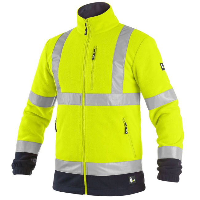Ζακέτα Εργασίας fleece high vis CXS Preston yellow-blue