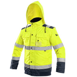 Αδιάβροχο Ανακλαστικό Μπουφάν 2 σε 1 CXS Luton yellow/blue
