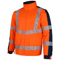 Αδιάβροχο Ανακλαστικό Παρκά 4 σε 1 Lacuna Taurus orange/navy