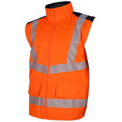 Αδιάβροχο Ανακλαστικό Παρκά 4 σε 1 Lacuna Taurus orange/navy