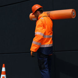 Αδιάβροχο Ανακλαστικό Μπουφάν 2 σε 1 Lacuna Cetus orange/navy