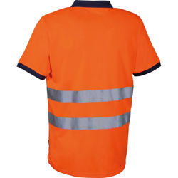 Μπλουζάκι Polo Ανακλαστικό Cofra Kaduna orange