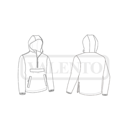 Μπουφάν άνορακ με κουκούλα Valento Oak black