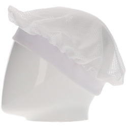 Σκούφος μαγειρικής με δίχτυ Valento Croissant λευκός