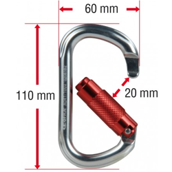 Κρίκος ασφαλείας / καραμπίνερ Cofra Sharked. 