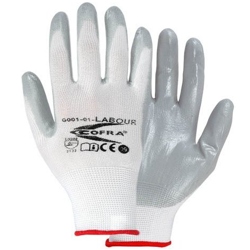 Γάντια Νιτριλίου Cofra Labour white/grey