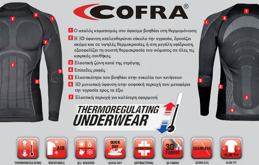 Ισοθερμική Μπλούζα Cofra Bryne