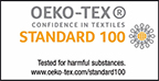 Η OEKO-TEX® είναι μια εθελοντική πιστοποίηση των προϊόντων, μέσω της οποίας η ίδια η πιστοποιημένη εταιρεία δεσμεύεται για τα ασφαλή προϊόντα της σε βάθος χρόνου. Η σήμανση OEKO-TEX® 100 εγγυάται ότι τα υφάσματα (ή τα αξεσουάρ των υφασμάτων συμπεριλαμβανομένων των μεταλλικών στοιχείων) δεν περιέχουν και δεν απελευθερώνουν επιβλαβείς ουσίες για τον χρήστη (φυτοφάρμακα, βαρέα μέταλλα, φορμαλδεΰδη, αρωματικές αμίνες, αλλεργιογόνες χρωστικές και ούτω καθεξής). Τα ενδύματα που έχουν πιστοποιηθεί από την OEKO-TEX® συμμορφώνονται με τις απαιτήσεις του πρότυπου ασφαλείας EN ISO 13688:2013 και με τις απαιτήσεις του άρθρου XVII του κανονισμού REACH (Κανονισμός 552:2009)