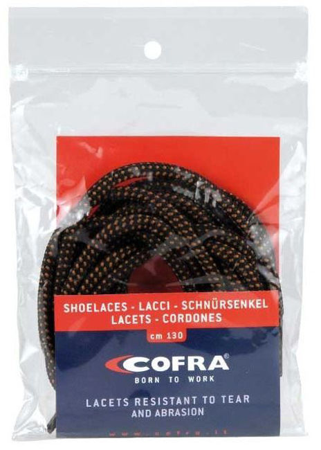 Κορδόνια παπουτσιών Cofra Μαύρο-Καφέ 110εκ.