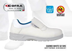 Λευκό Παπούτσι Ασφαλείας Cofra Cadmo White S2 SRC