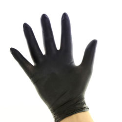 Γάντια Νιτριλίου Μαύρα Χωρίς Πούδρα Mopatex 100τμχ
