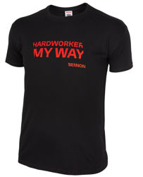 Μπλουζάκι T-shirt Bennon Hardworker black/red 