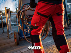 Παντελόνι Εργασίας 4-way Stretch Dassy Dynax red/black