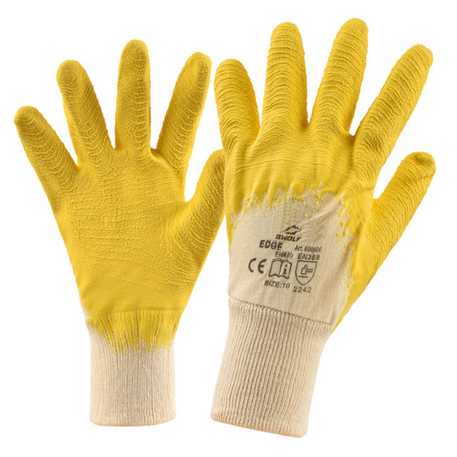 Γάντια Πέτρας / Τσιμεντόλιθου από latex BWolf Edge yellow